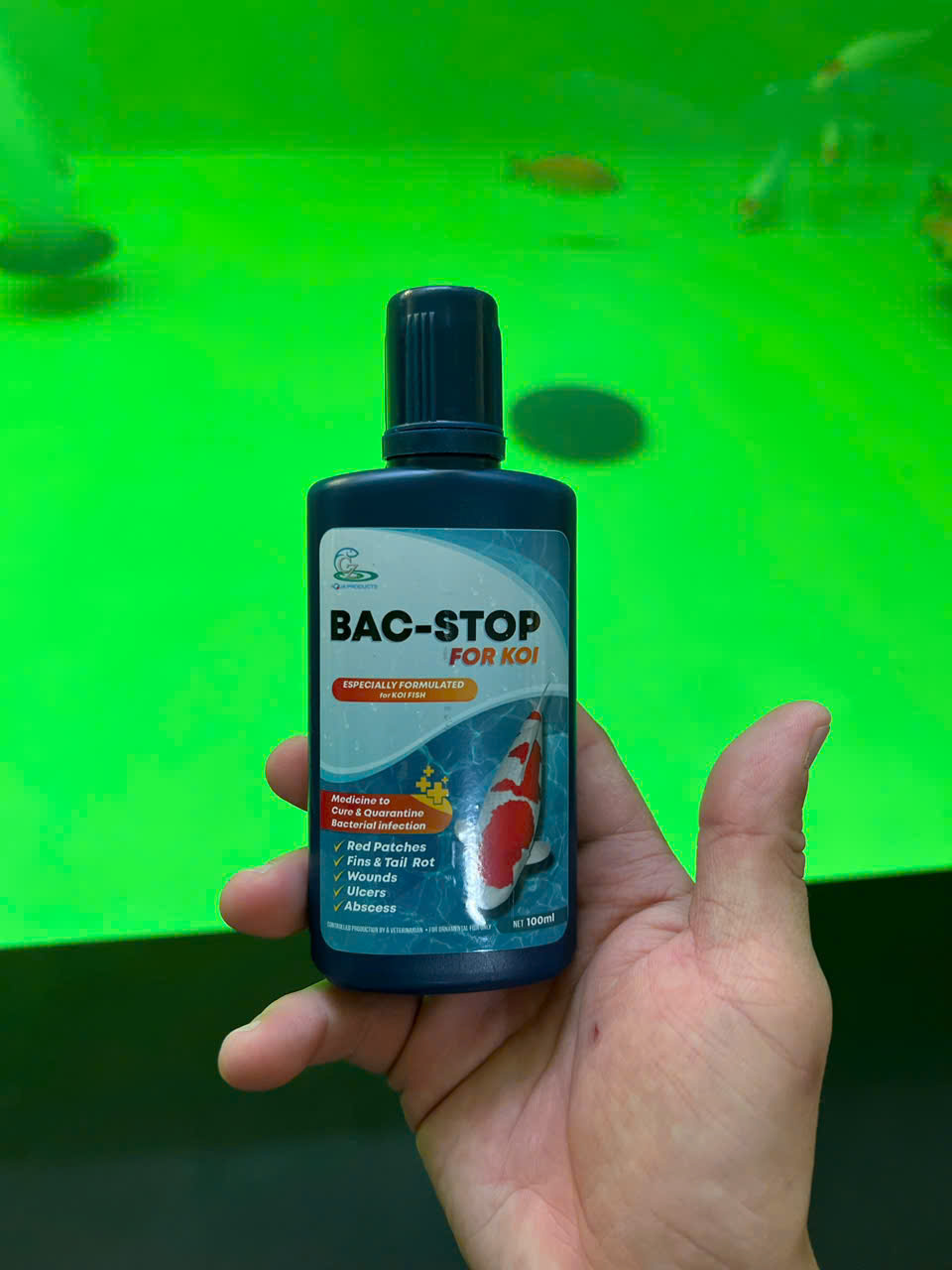 BAC STOP FOR KOI(THUỐC TRỊ NHIỄM KHUẨN) BAC STOP FOR KOI(THUỐC TRỊ NHIỄM KHUẨN)